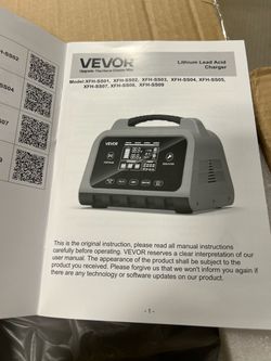 Smart Battery Charger - Digital Display - Lithium and Lead Acid - Open Box