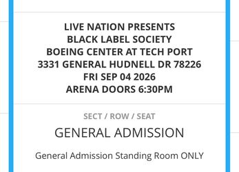 Black Label Society concert