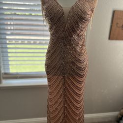 NWT Rose Gold Formal Dress