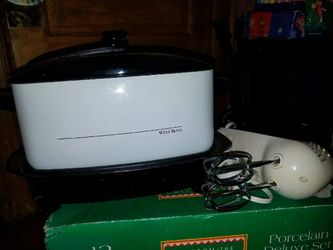 Cazuela electrónica y batidora