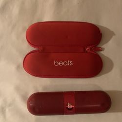 Beats by Dr. Dre Pill 2.0 Red Portable Speaker w/Soft Zipper Carrying Bag Travel Case