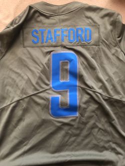 Nike Detroit Lions Matthew Stafford #9 Salute To Service NFL Jersey Women XLg