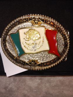 Grand Mexican Flag Attitude Buckle