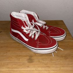 VANS kids Sk8-Hi Racing Red/True White | SIZE: 2.5