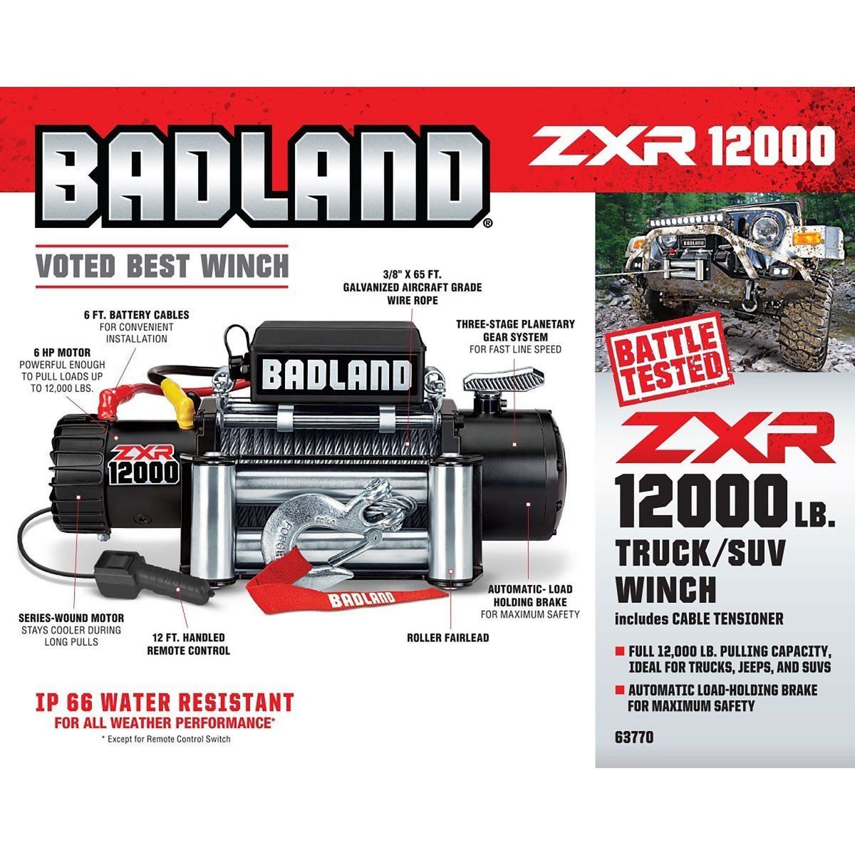 Badland winch 12000 lbs