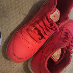 Red Reebok Sneakers Size 51/2