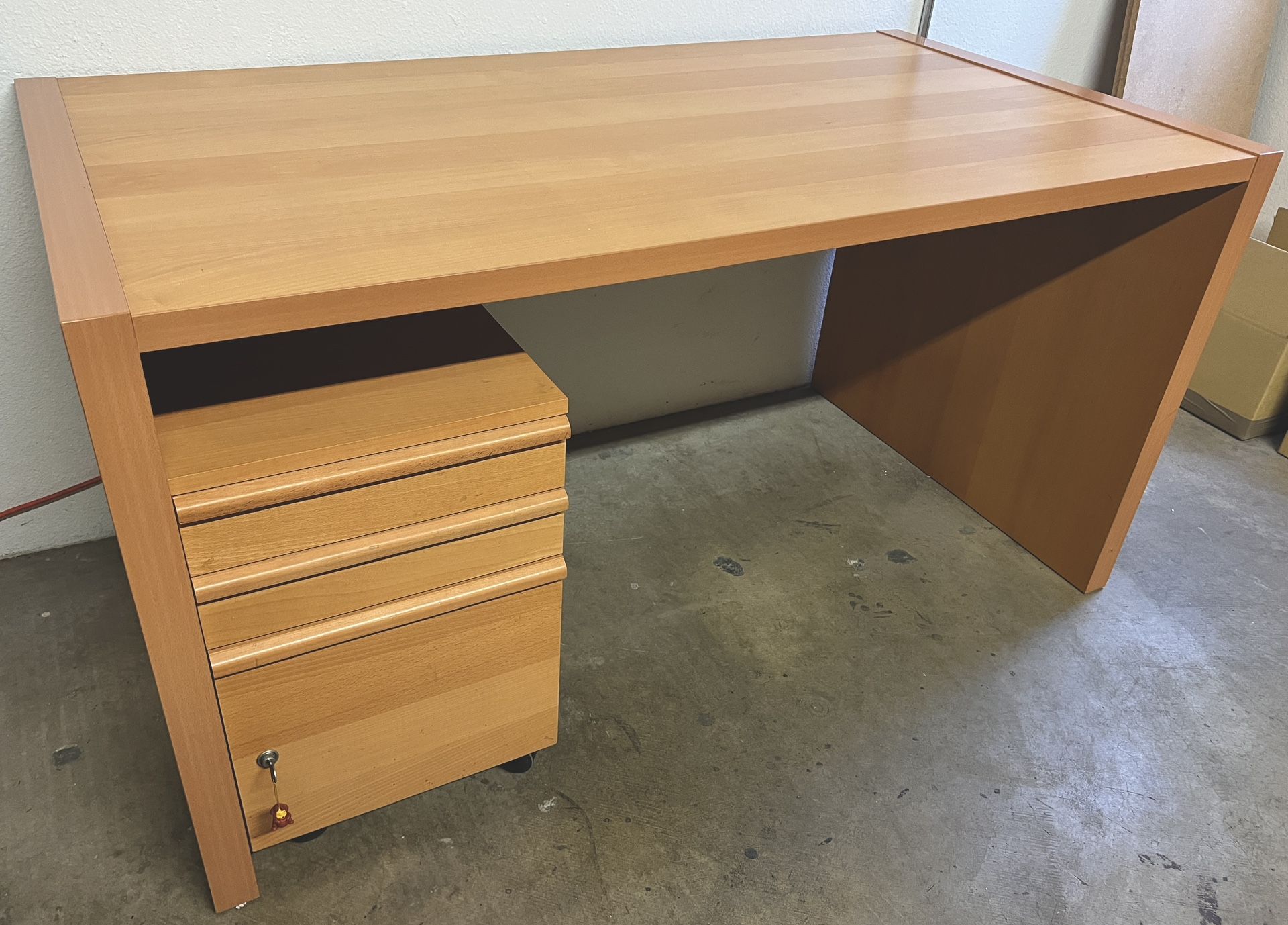 IKEA Office Desk with 3 drawers Cabinet