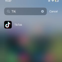 iPhone With Tik Tok Application 