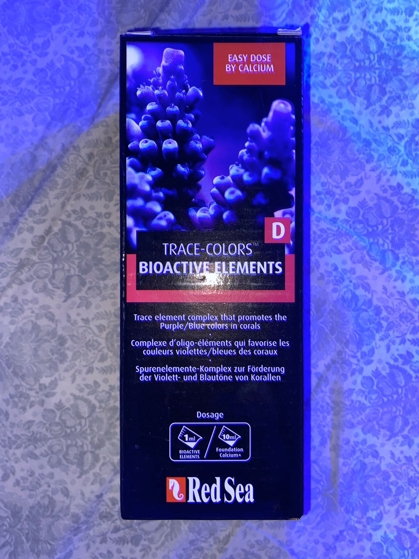 NWT NIB Red Sea Trace Colors Bioactive Elements D Saltwater Fish Tank Supply