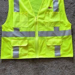 Reflective safety vest - yellow or orange