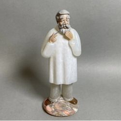 Hand Crafted Glass Doctor Physician 1950s Statue Figurine