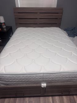 Queen bed with mattress