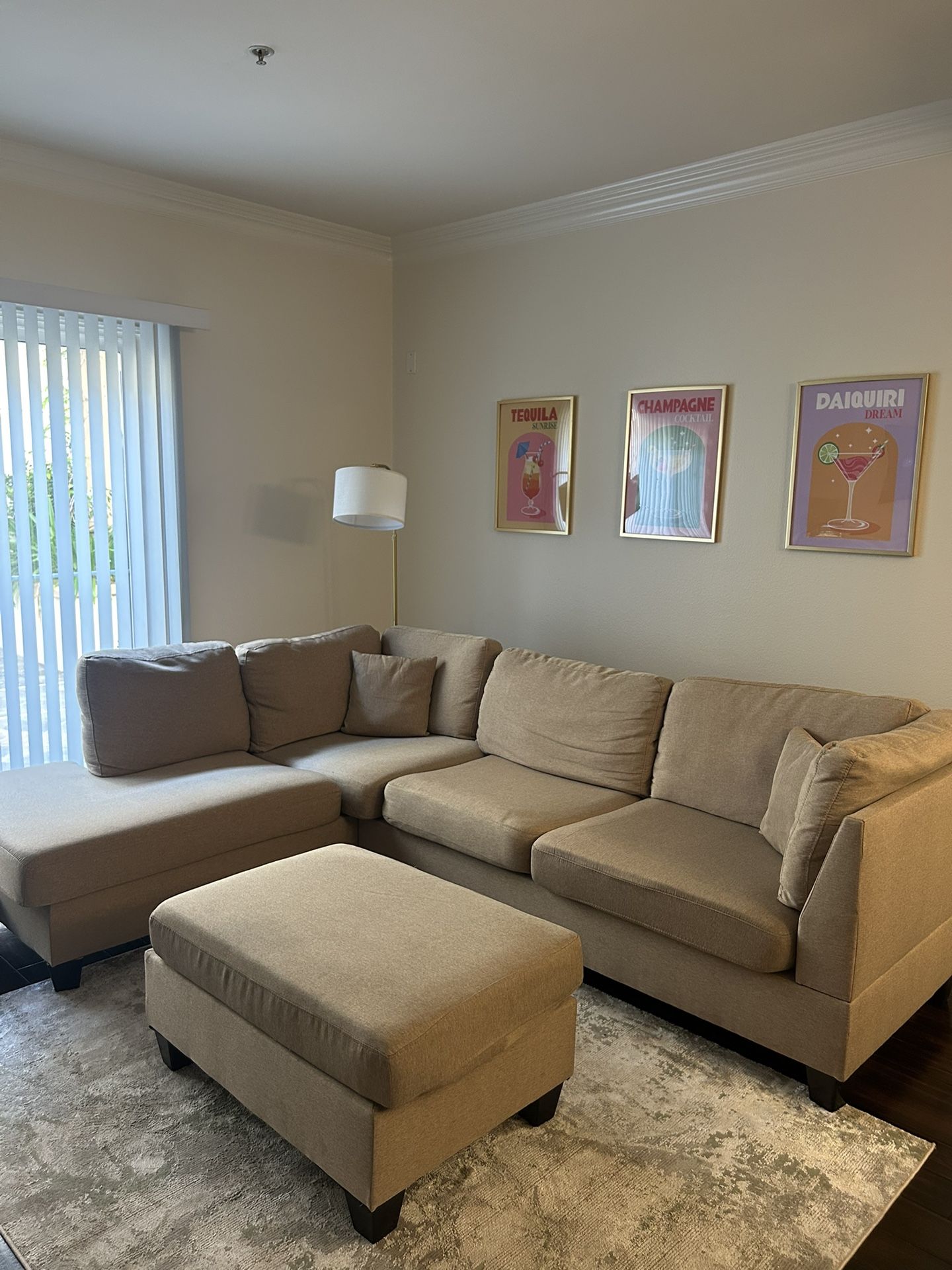 Sectional Sofa With Ottoman