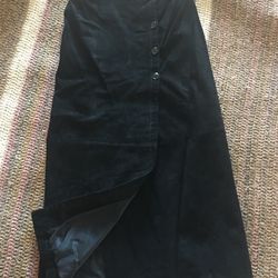 Global Identity 100% Genuine Leather Suede Skirt 