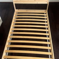 IKEA Twin Bed Frame + Like New Mattress