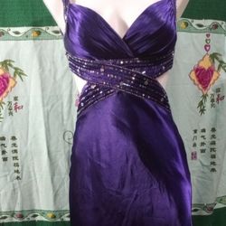 Purple Prom Dress Size 3/4