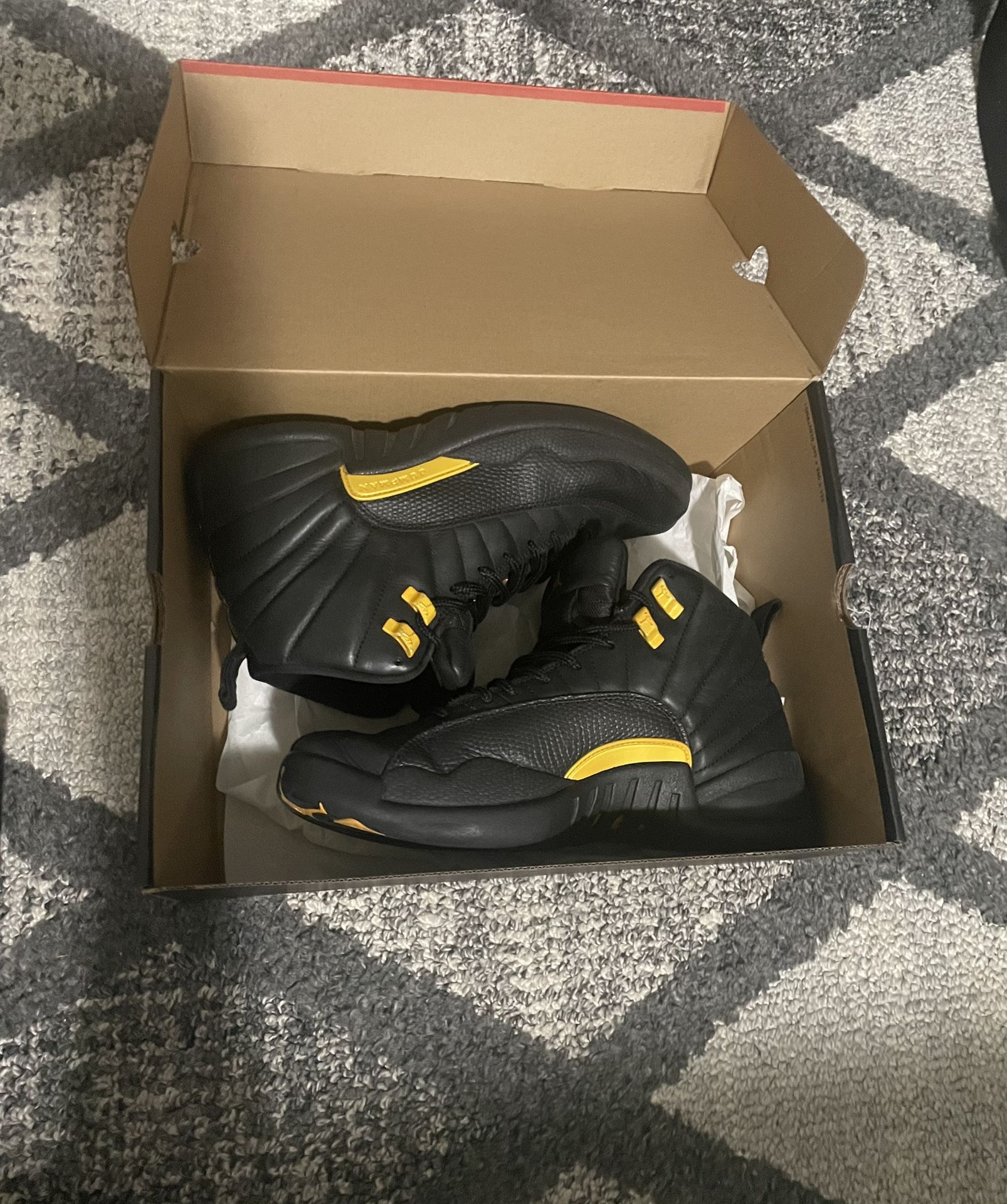 Air Jordan 12 Retro Black Taxi Size 9