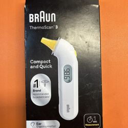 New Braun Thermoscan 3 ear thermometer, very precise 