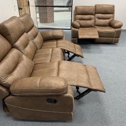 Reclining Sofa And Loveseat 