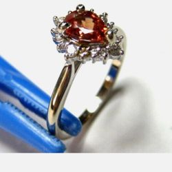 14k Gold Topaz Ring,  