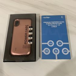 Brand new 5000mAh Battery Case for iPhone X/ iPhone XS  with 4 Pack Screen Protector