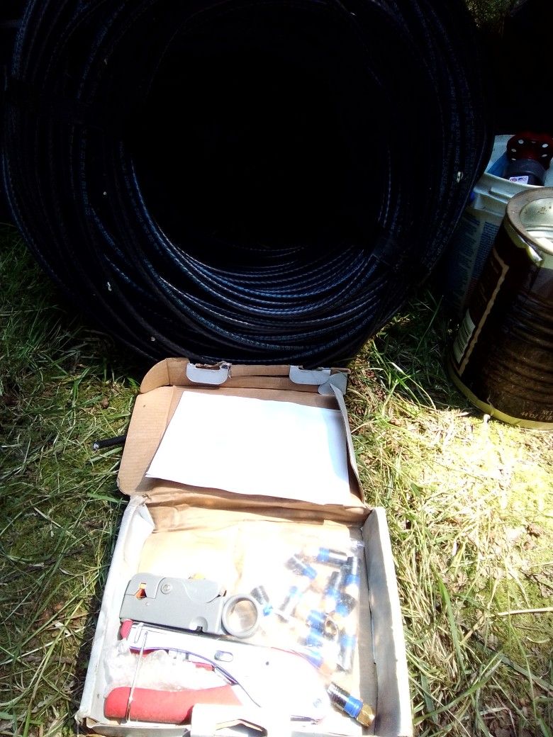 Roll Of TV Cable & Accessories