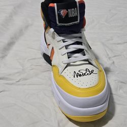 Magic Johnson Signed Converse Weapon CX NBA 75th Anniversary All Star Sneaker
