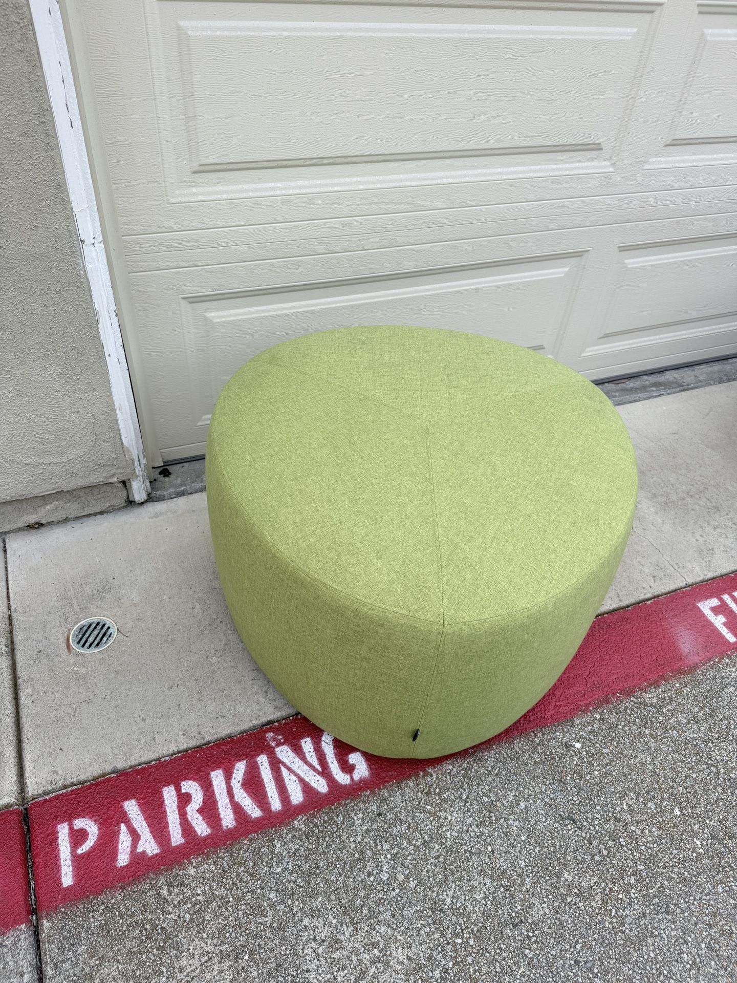 Small Ottoman Green Cloth by Vari