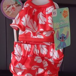 Disney Lilo & Stitch Dog Bathing Suit 2PC. Size XS. NWT.