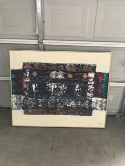Wall frame 50x30 inches -$30