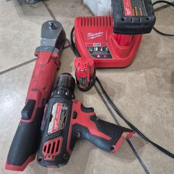 Milwaukee 3/8 right angle impact and screwdriver
