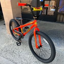 SE Bikes Basher 24" BMX Bike 2025 Orange