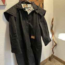 Australian Black Stockmans Trench Coat 
