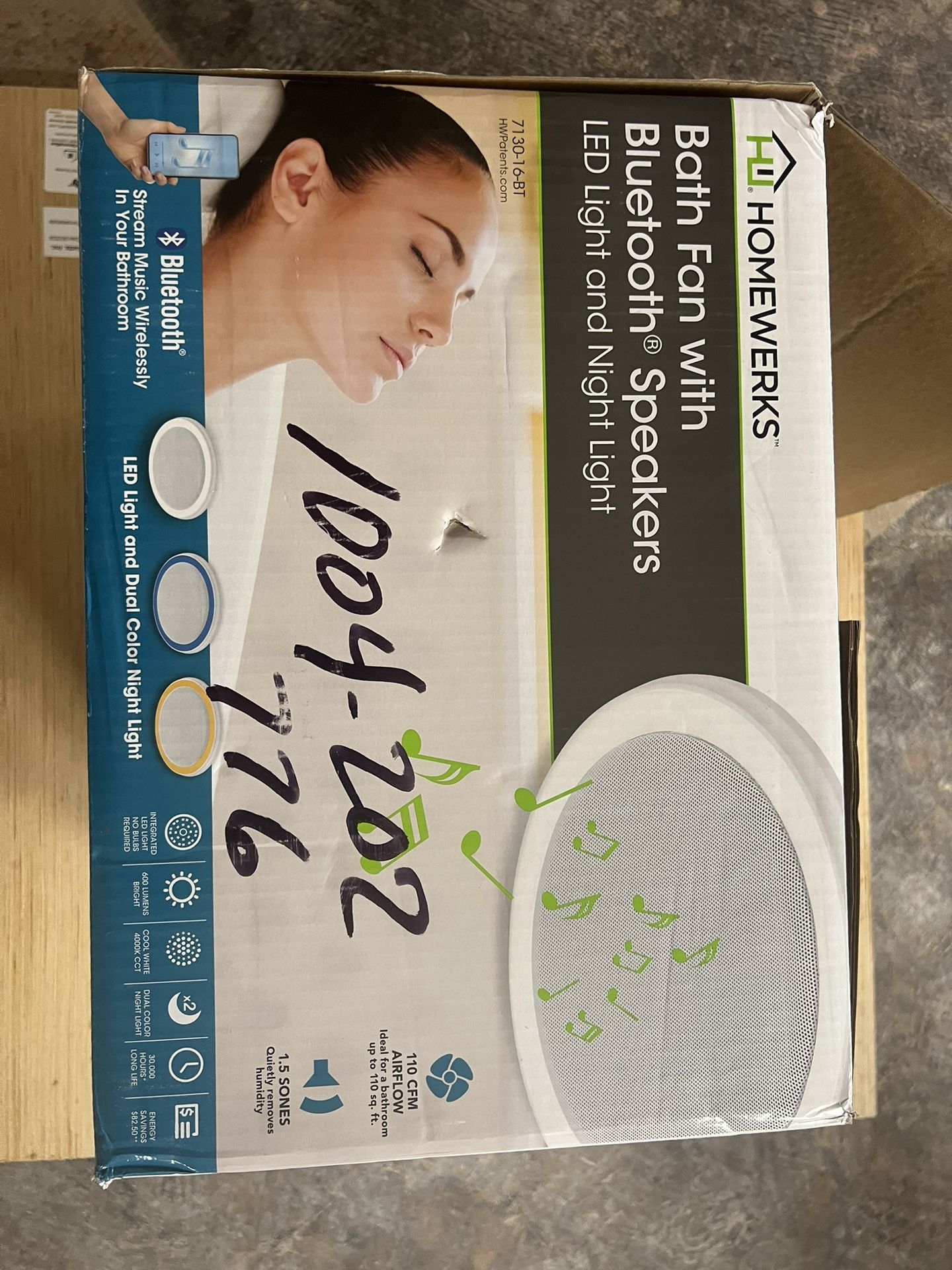 Bath Fan With Bluetooth Speaker