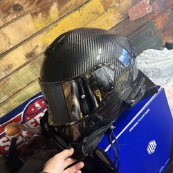 Carbon Fiber Helmet. 