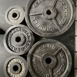 250 Lb Olympic Weight Plates Set CAP Barbell Pairs Of 45/35/25/10/5