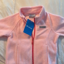 Girls Columbia Fleece Jacket Sweater 