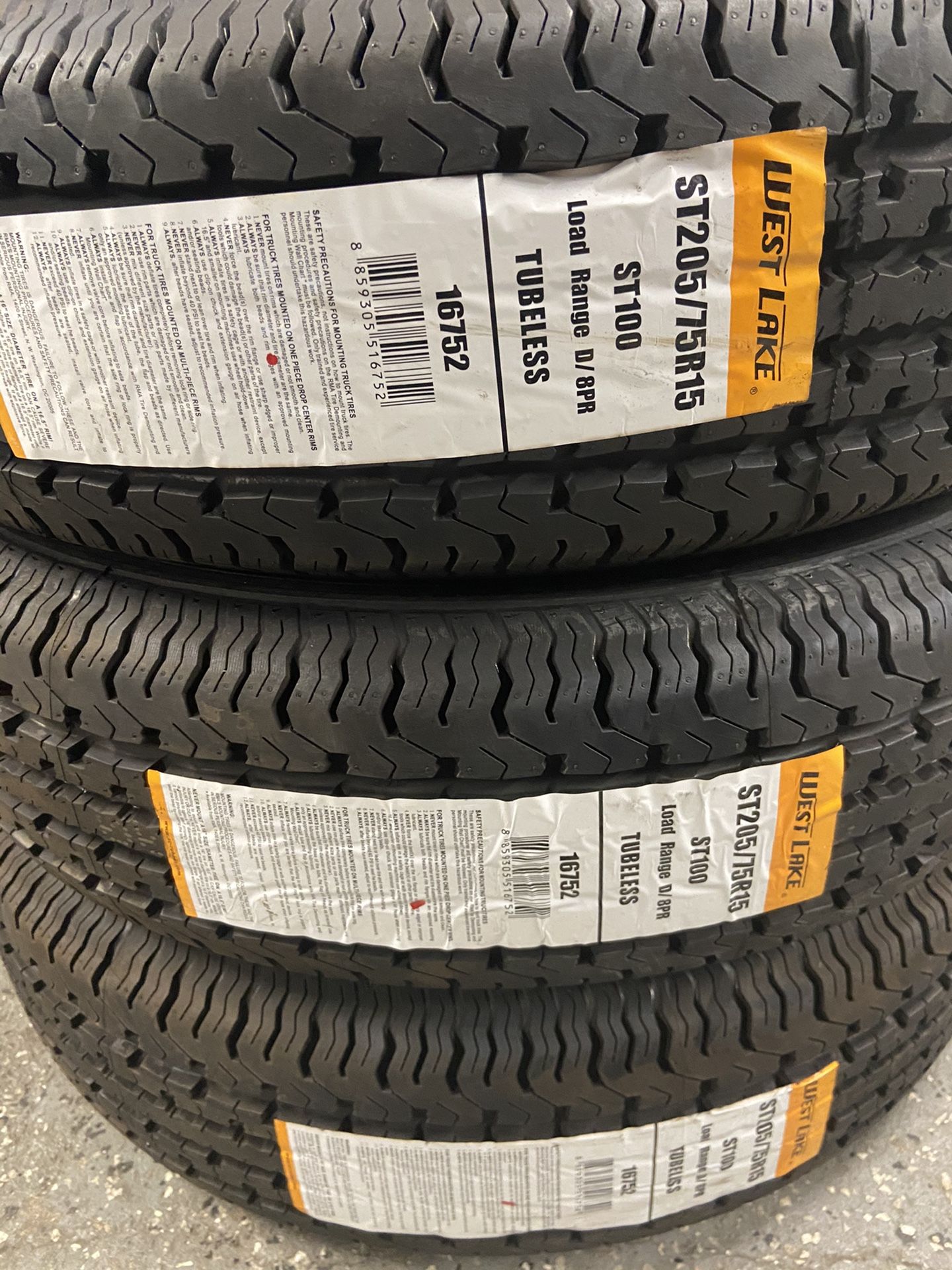 Special ST205/75R15 $59 cash 8 ply trailer tires new 8ply 205/75R15 special trailer tire