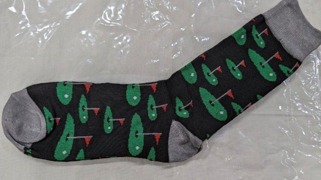 Golfing, Golfer, Sport, Socks, Men's Sock, Dress Socks NEW