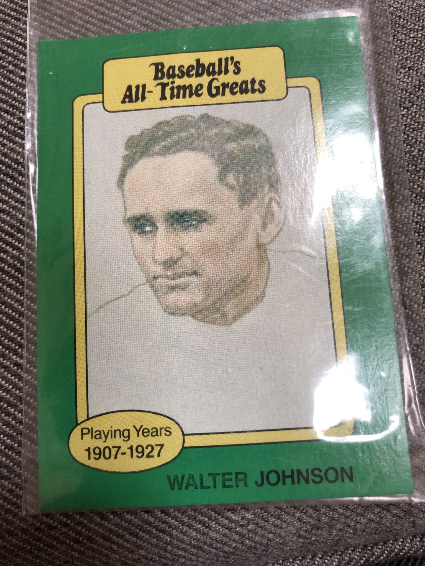 Walter Johnson baseball card