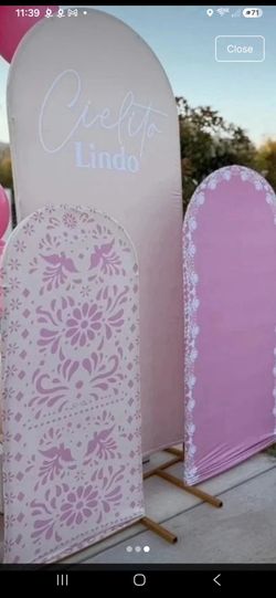 3pack cielito Lindo arch covers 6ft, 5ft, 4ft (firm price)