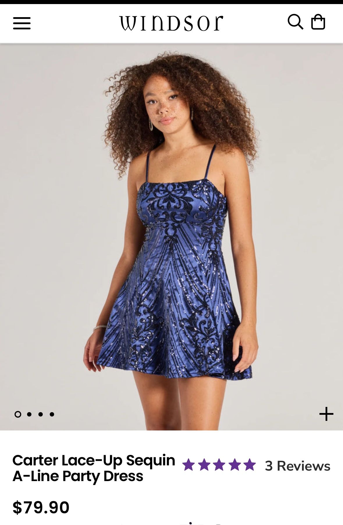Blue Mini dress