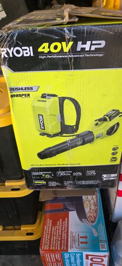Ryobi 40V HP Cordless Backpack/Handheld Blower Kit