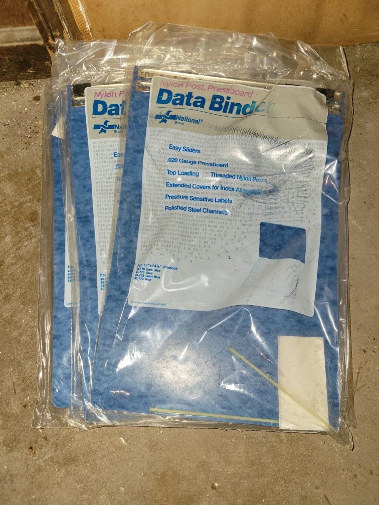 Data Binder Neon Post Pressboard
