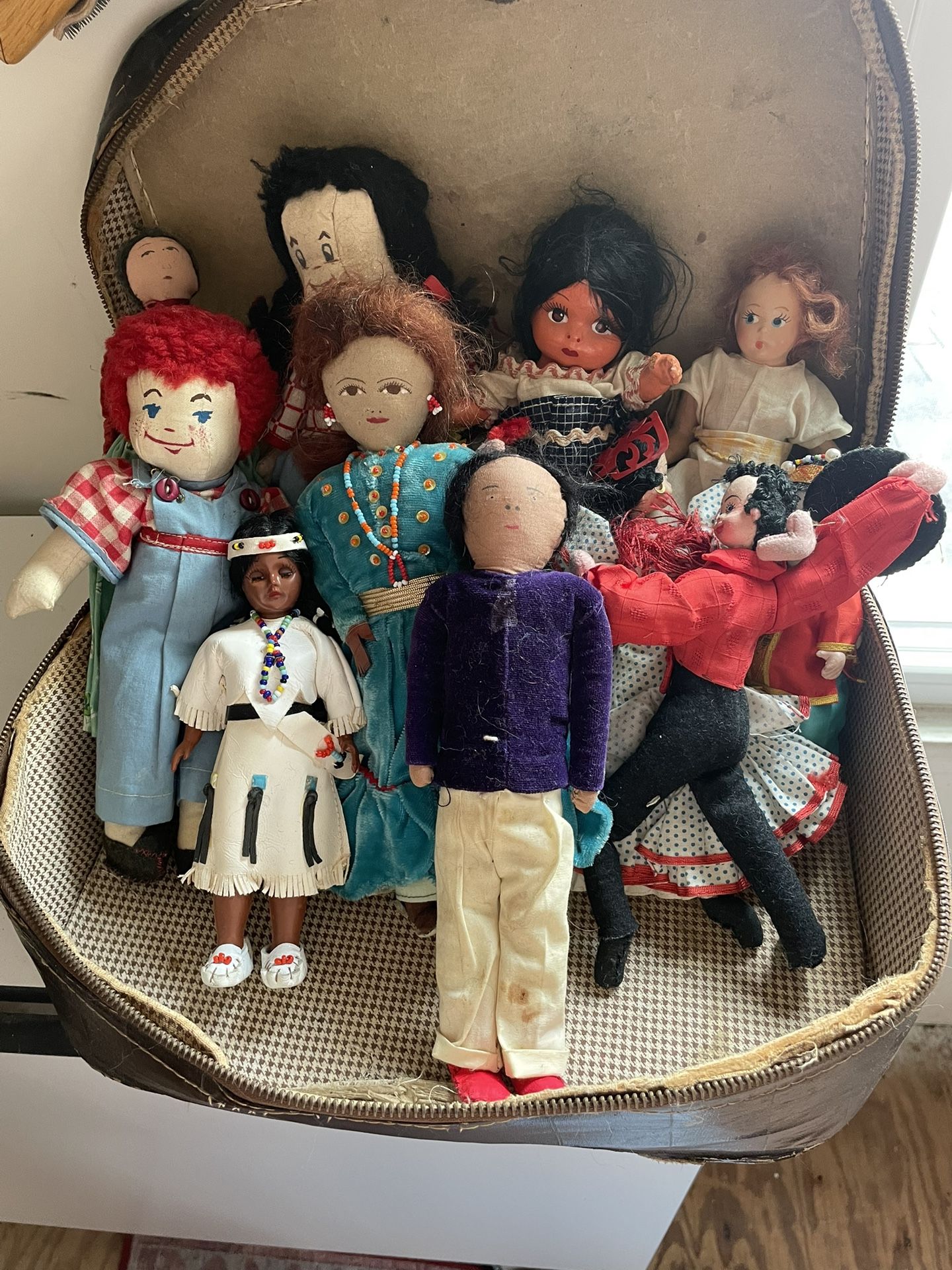 Lot of 10 Antique Dolls