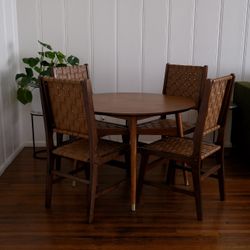 Solid Wood Dining Table & Chairs