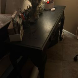 FREE Black Wooden Antique  Entry Table