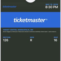 (4) Timberwolves Game 3 Tickets