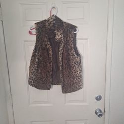 Leopard Print Vest