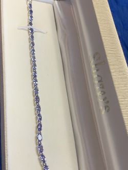 Kutamani Tanzanite(TM) 5.98 ctw oval sterling silver bracelet